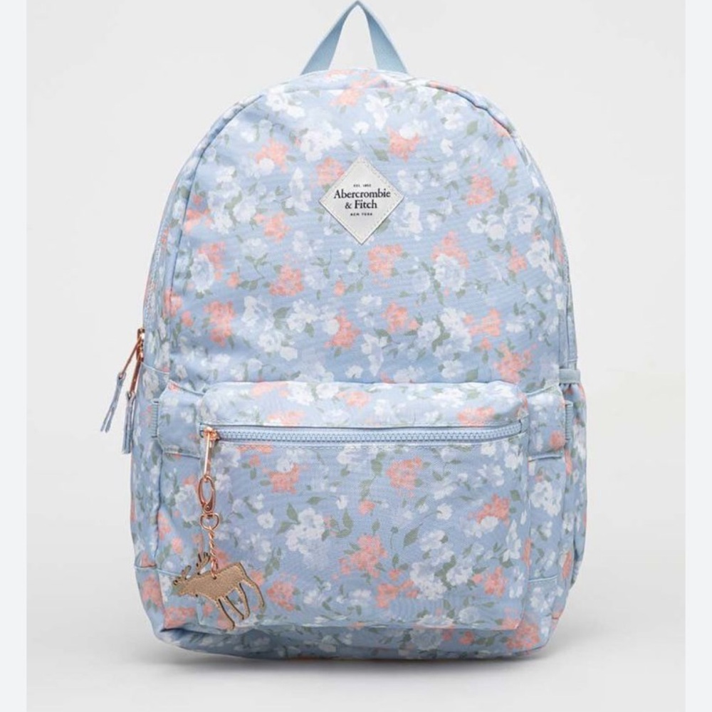 Abercrombie & Fitch Blue Floral Backpack